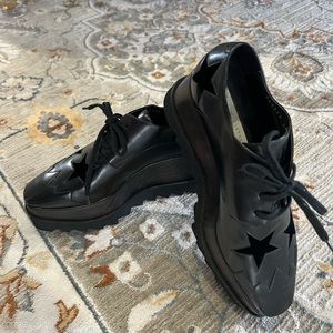 Stella Mccartney Black Star Platform Shoes Almost New
